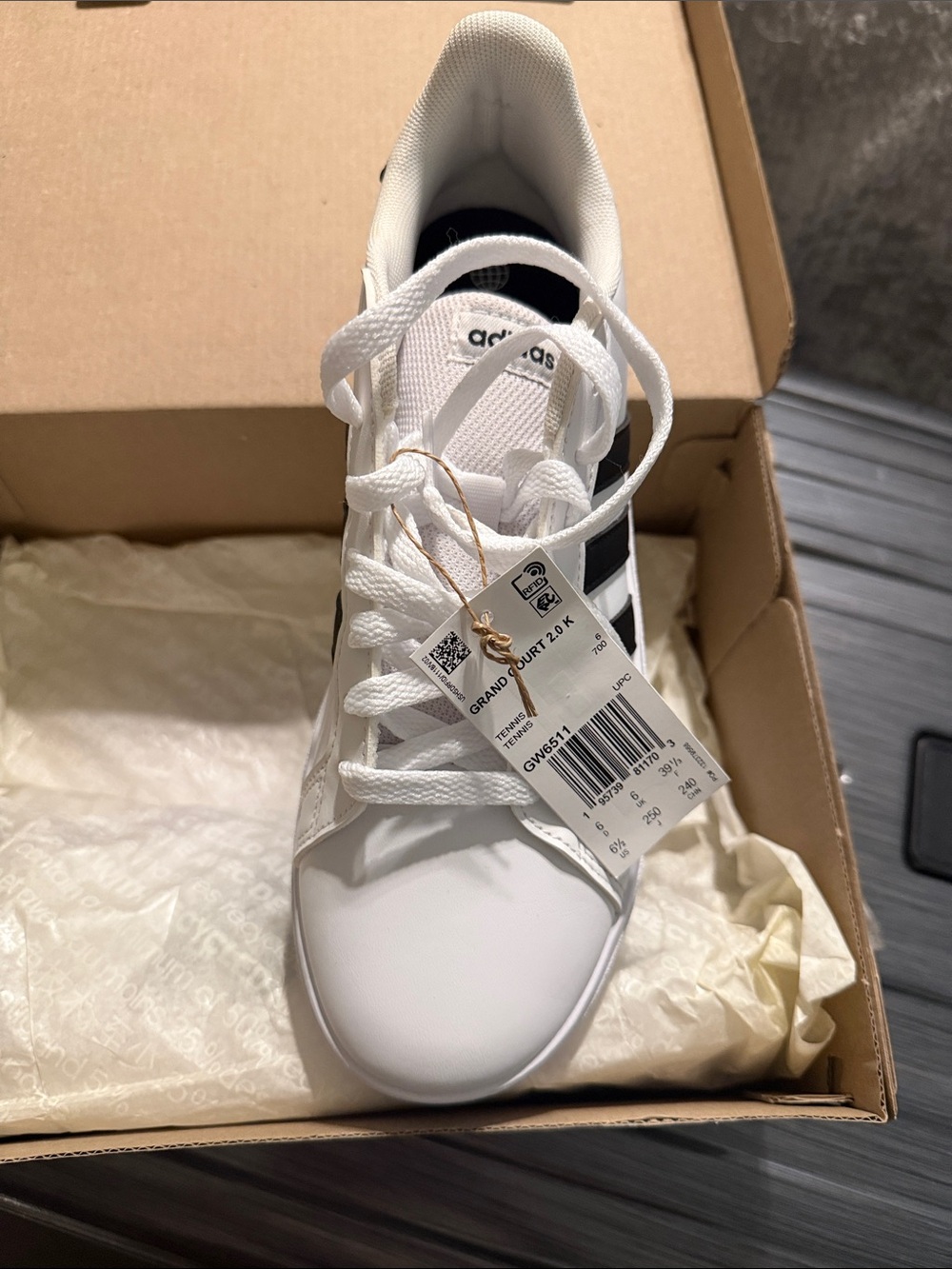 adidas White & Black Women's Athletic Sneaker